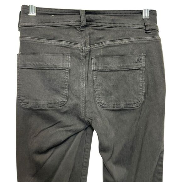 American Eagle Next Level Stretch Jeans Womens 0 Regular Hi Rise Jegging Black - Picture 5 of 12